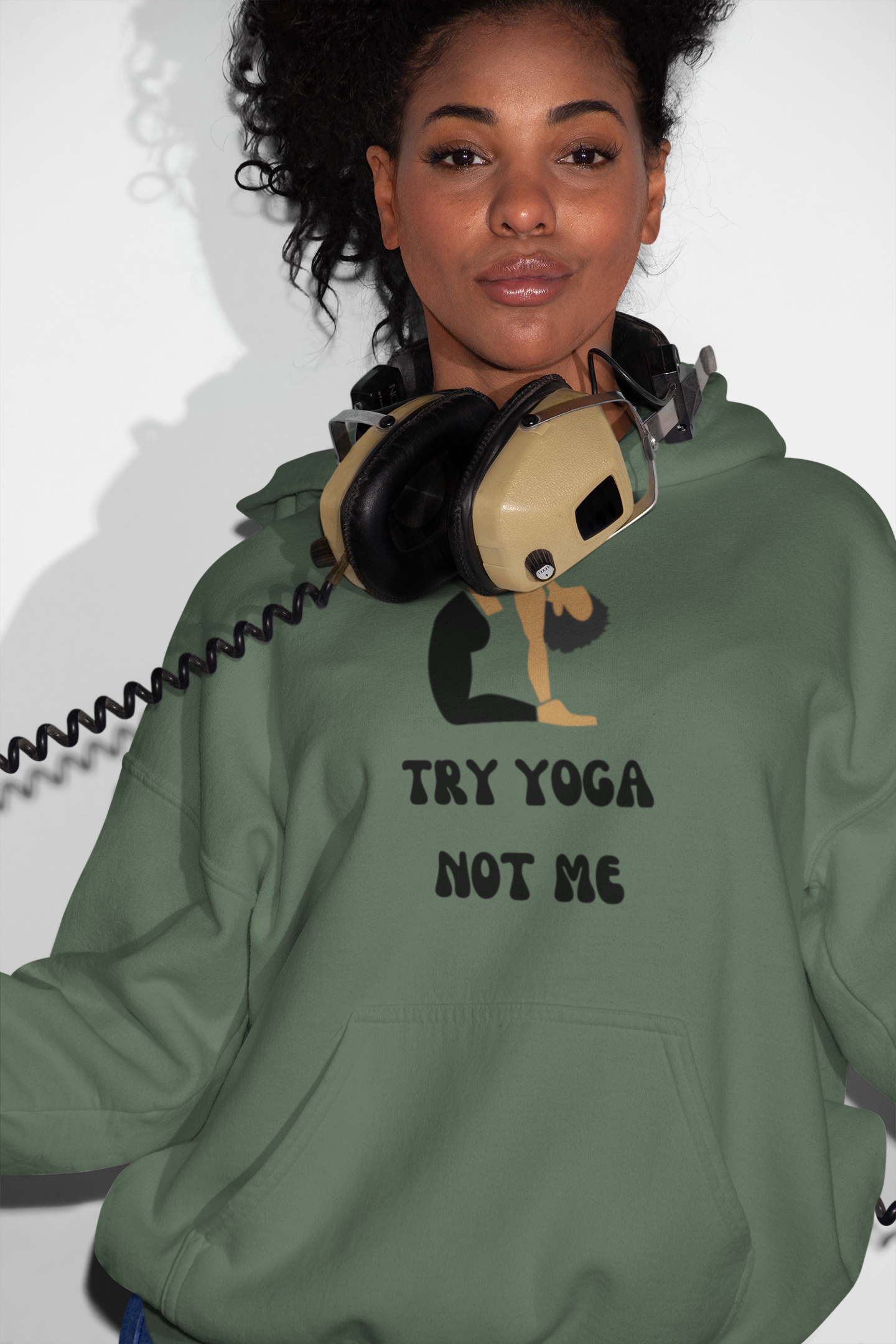 "Try Yoga Not Me" Unisex Hoodie
