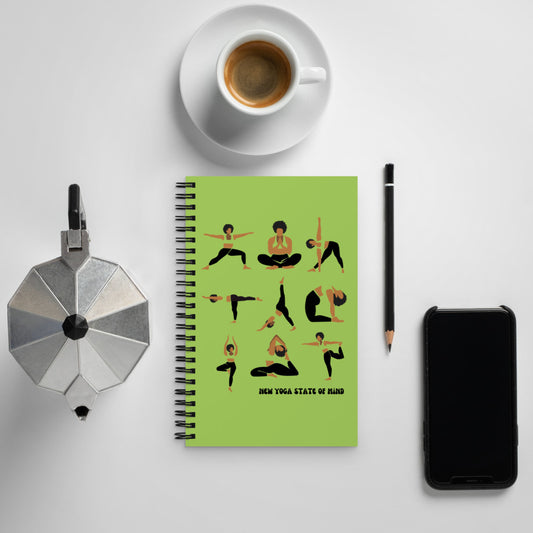 9 Yoga Poses Spiral Notebook
