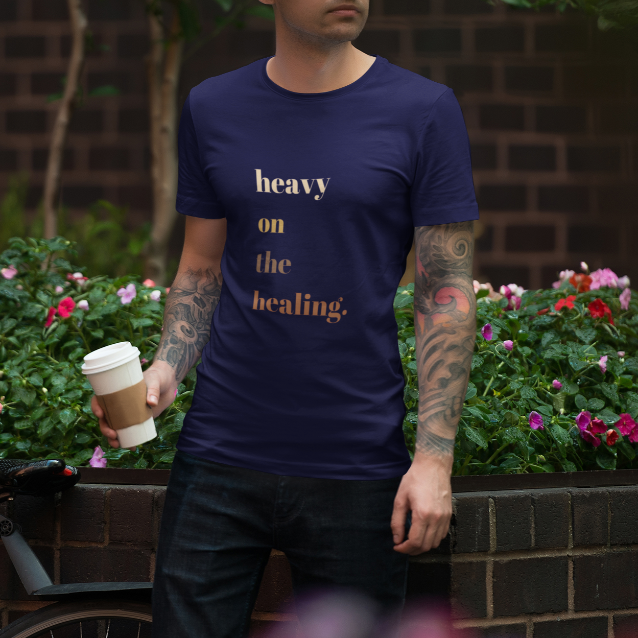 "heavy on the healing" Short-Sleeve Unisex T-shirt